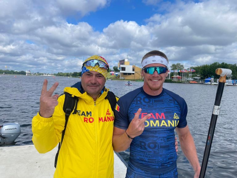 Cătălin Chirilă, dublu medaliat cu argint la Cupa Mondială de Canoe Sprint de la Poznan
